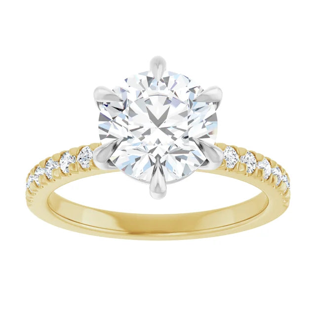 2.33ctw Round 6-Prong Solitaire Diamond Engagement Ring