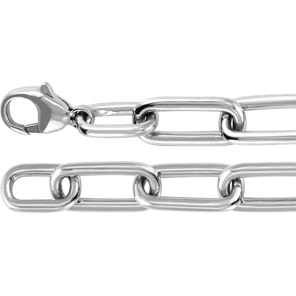14K Yellow Gold 1 1/2 CTW Lab-Grown Diamond Paperclip-Style 7" Bracelet
