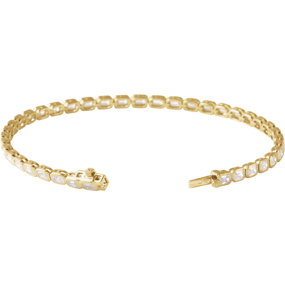 6 1/4 CTW Lab-Grown Tennis Bracelet