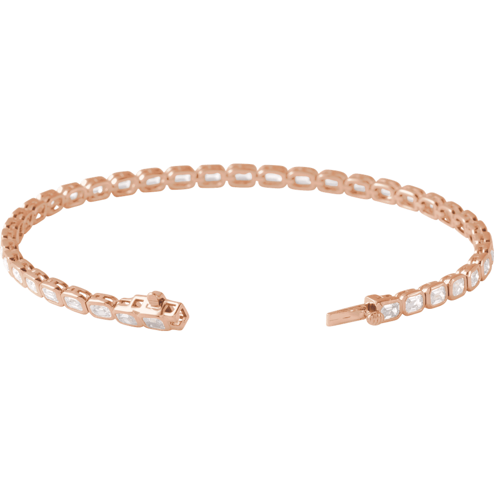 6 1/4 CTW Lab-Grown Tennis Bracelet