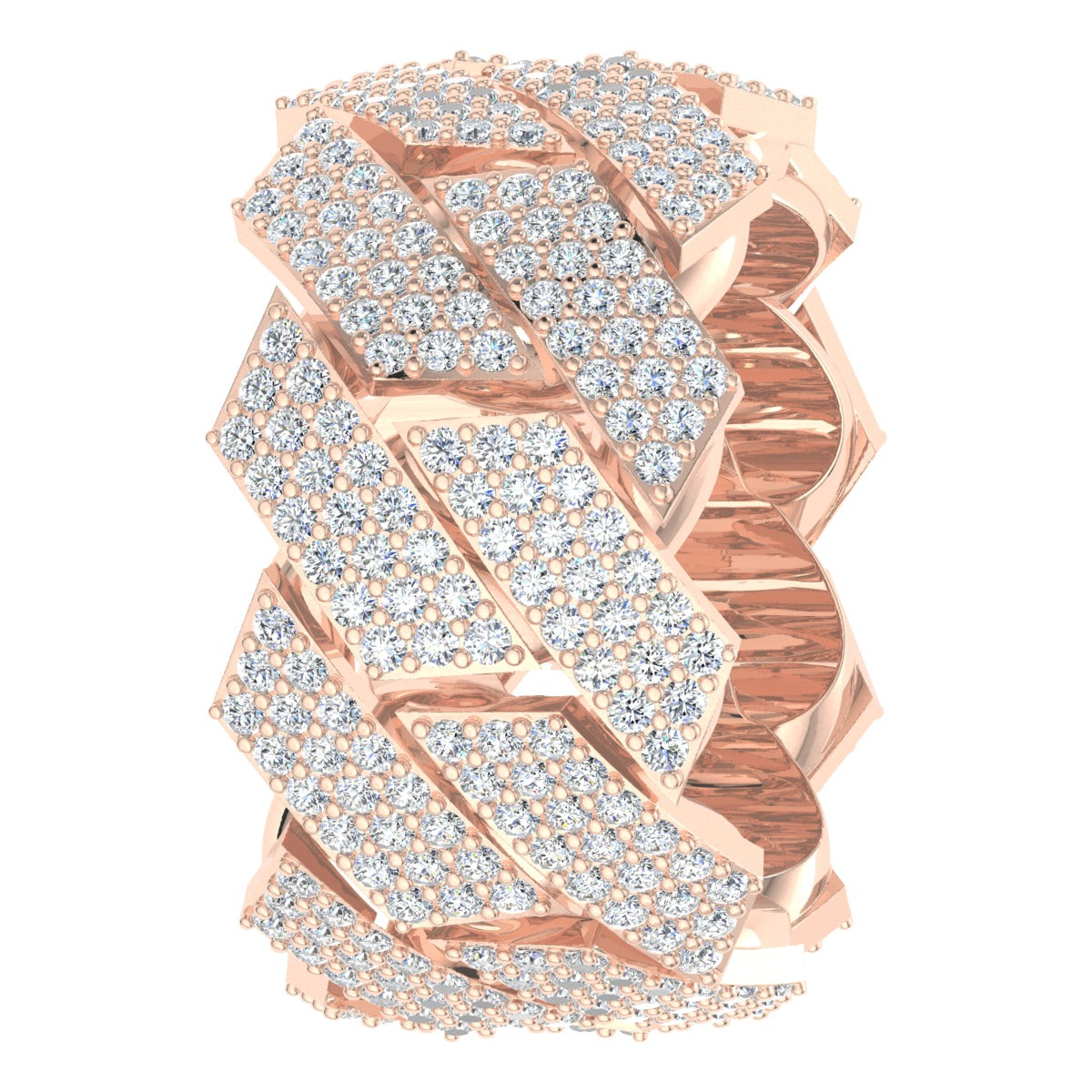 Diamond Cuban Link Ring