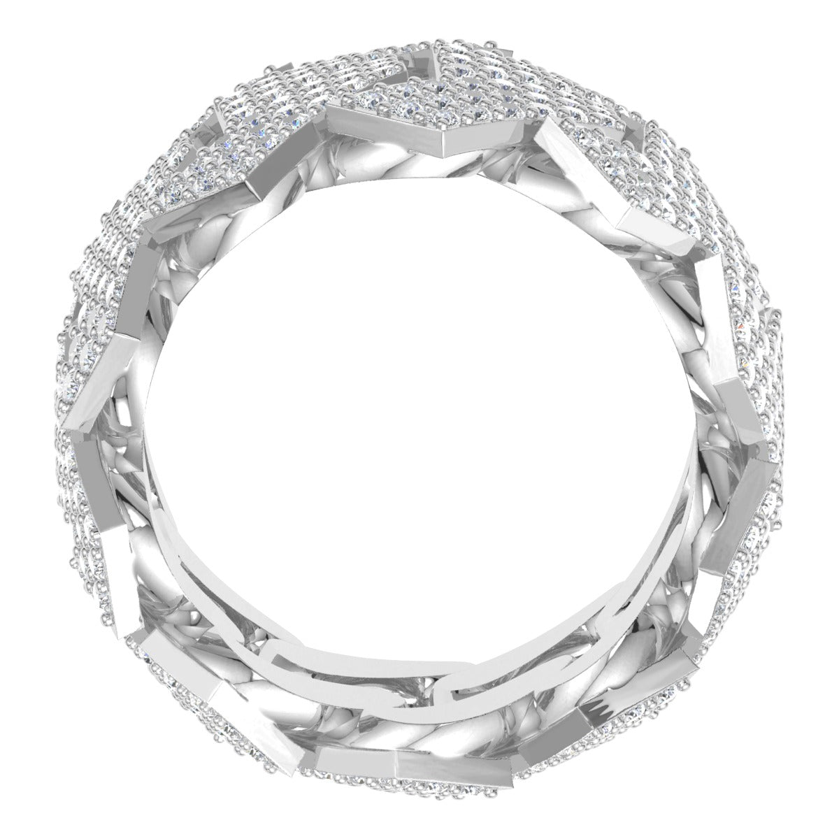 Diamond Cuban Link Ring