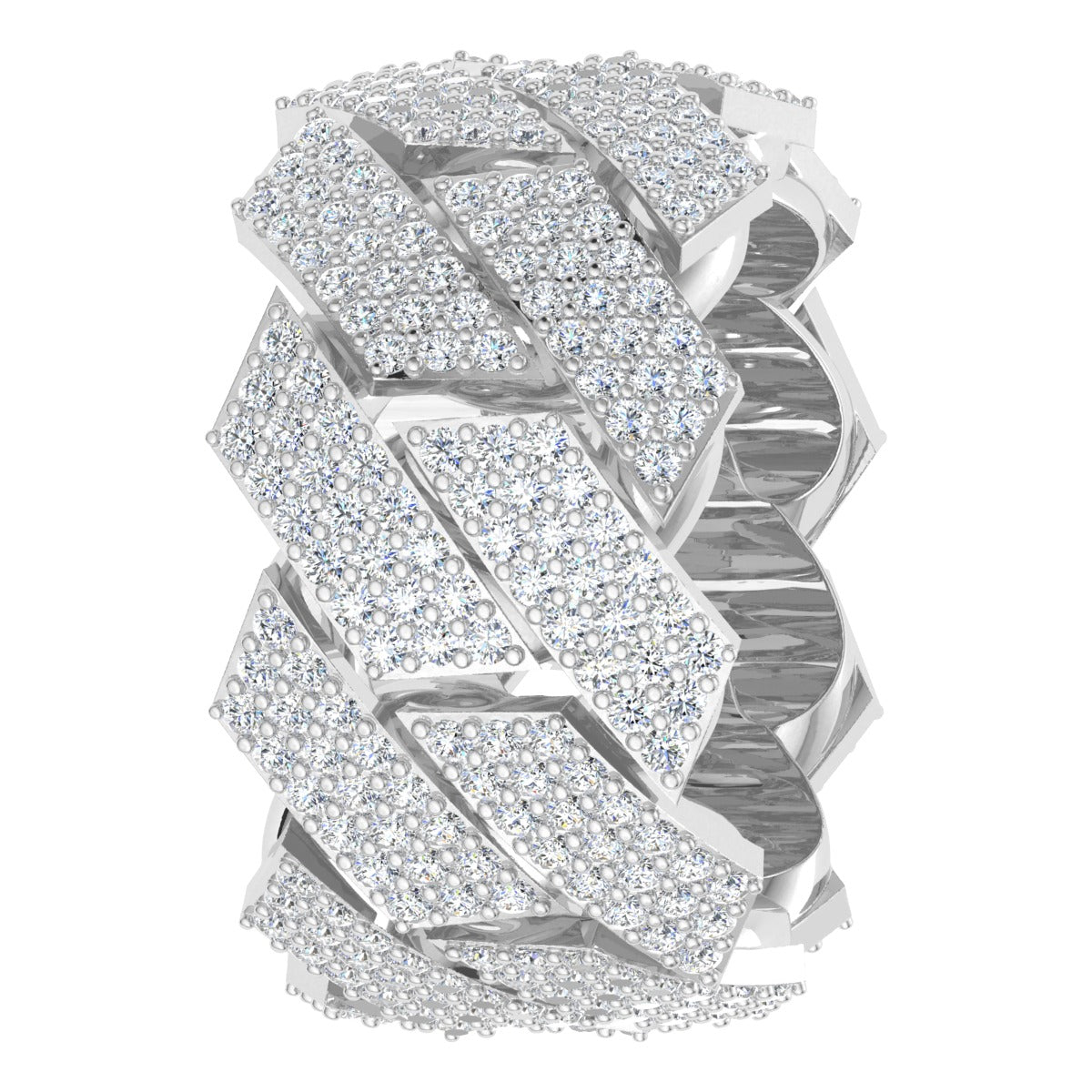 Diamond Cuban Link Ring
