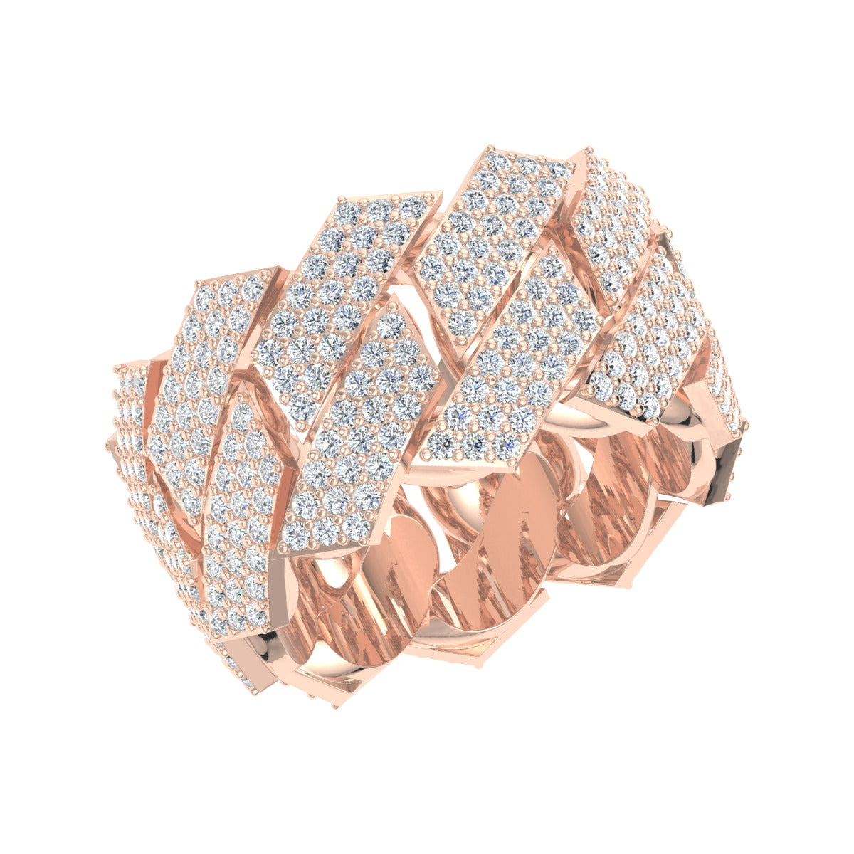 Diamond Cuban Link Ring