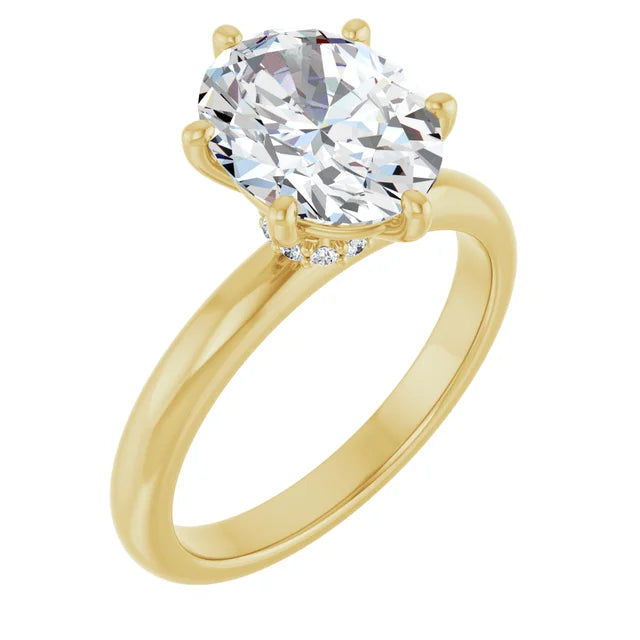 2.00ct VVS1 D Color Lab Diamond Solitaire 14K Gold