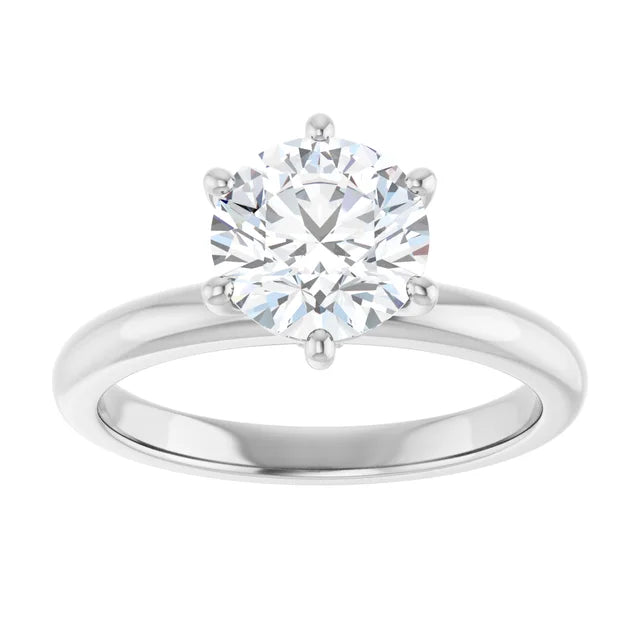 2.00ct VVS1 D Color Lab Diamond Solitaire 14K Gold