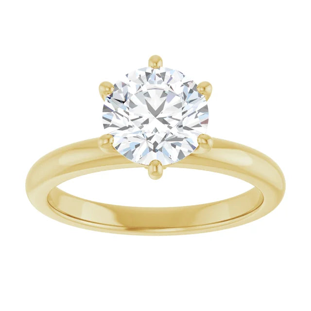 2.00ct VVS1 D Color Lab Diamond Solitaire 14K Gold