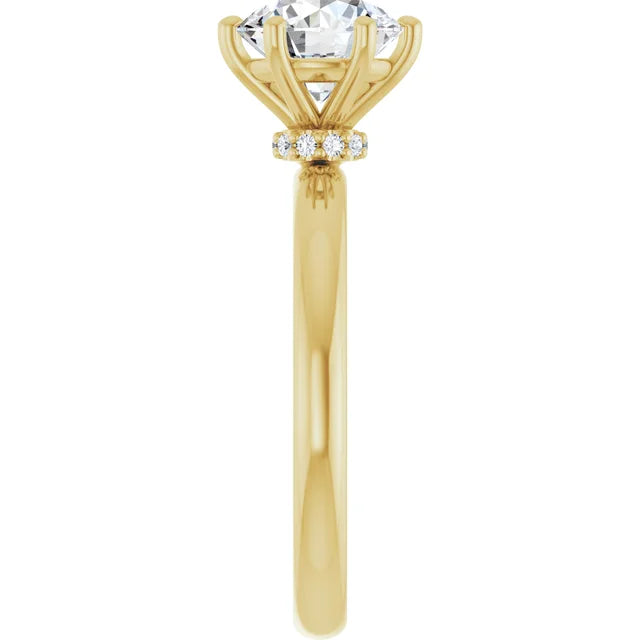 2.00ct VVS1 D Color Lab Diamond Solitaire 14K Gold