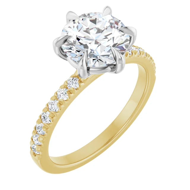 2.33ctw Round 6-Prong Solitaire Diamond Engagement Ring