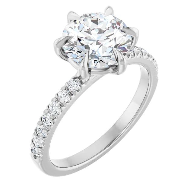 2.33ctw Round 6-Prong Solitaire Diamond Engagement Ring