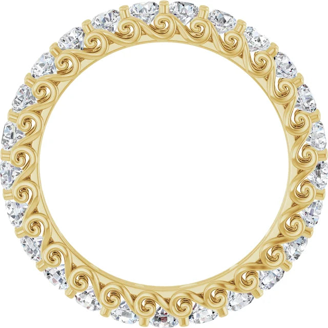 Diamond Eternity Band – 14K Gold