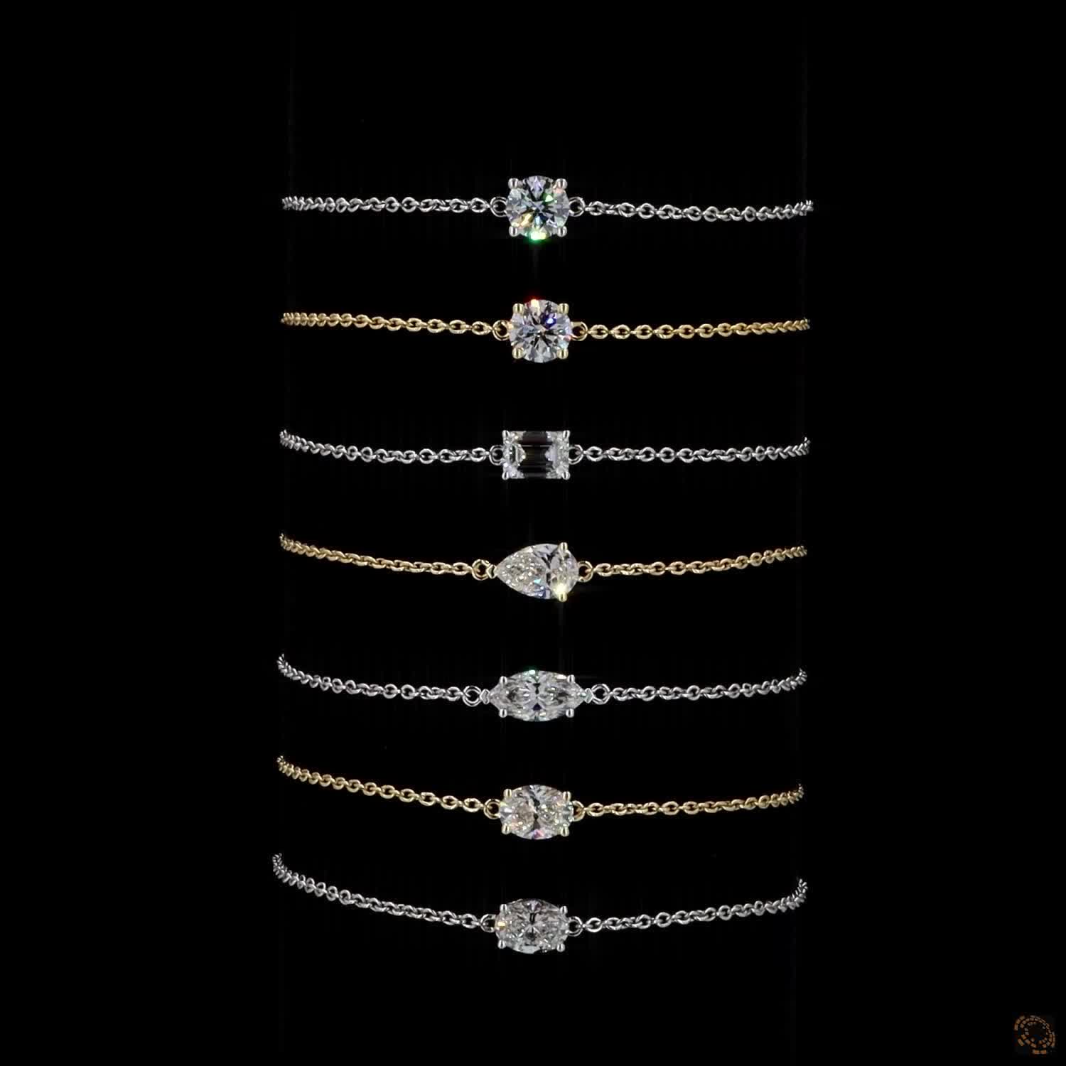 2ct Diamond 14K Gold Bracelet