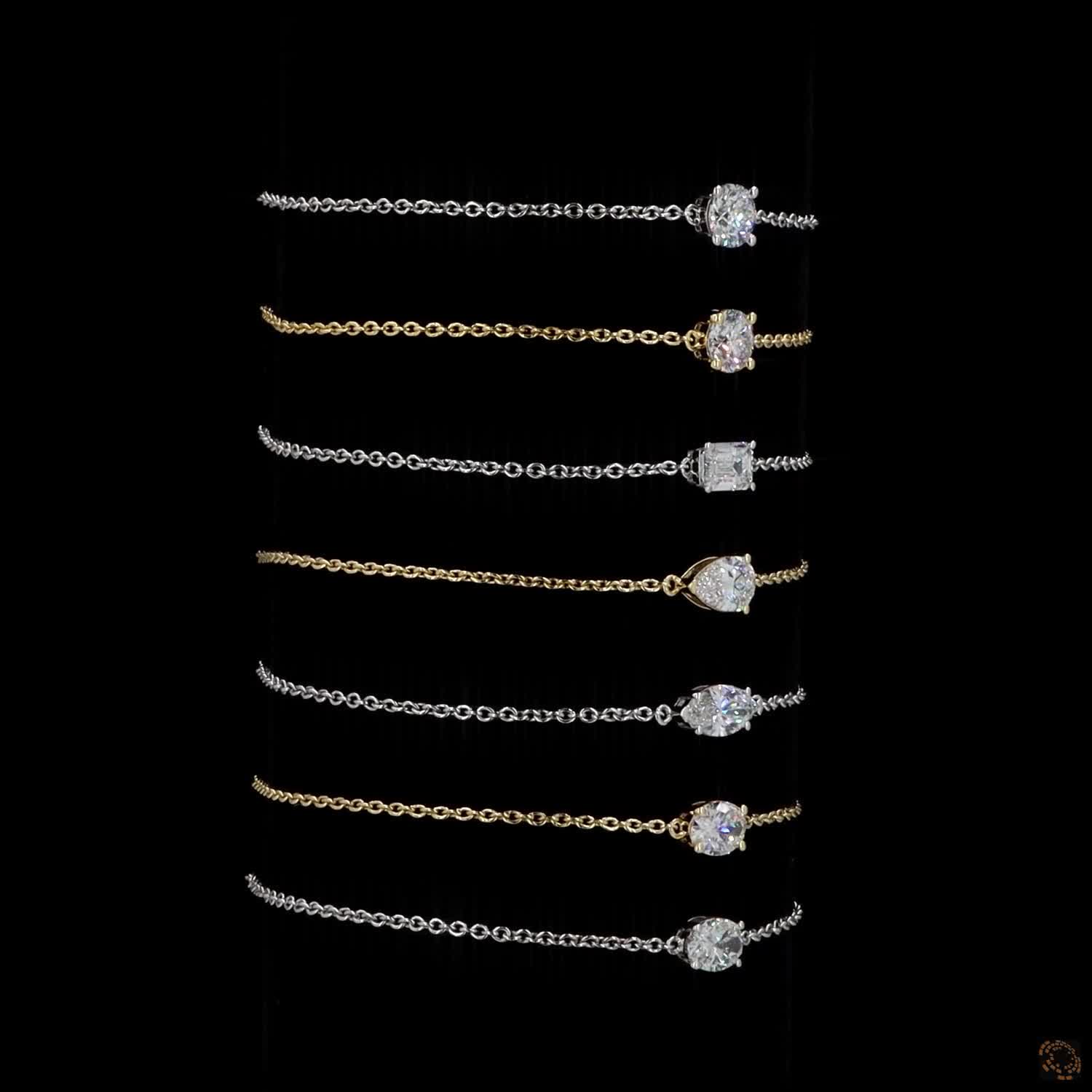 2ct Diamond 14K Gold Bracelet