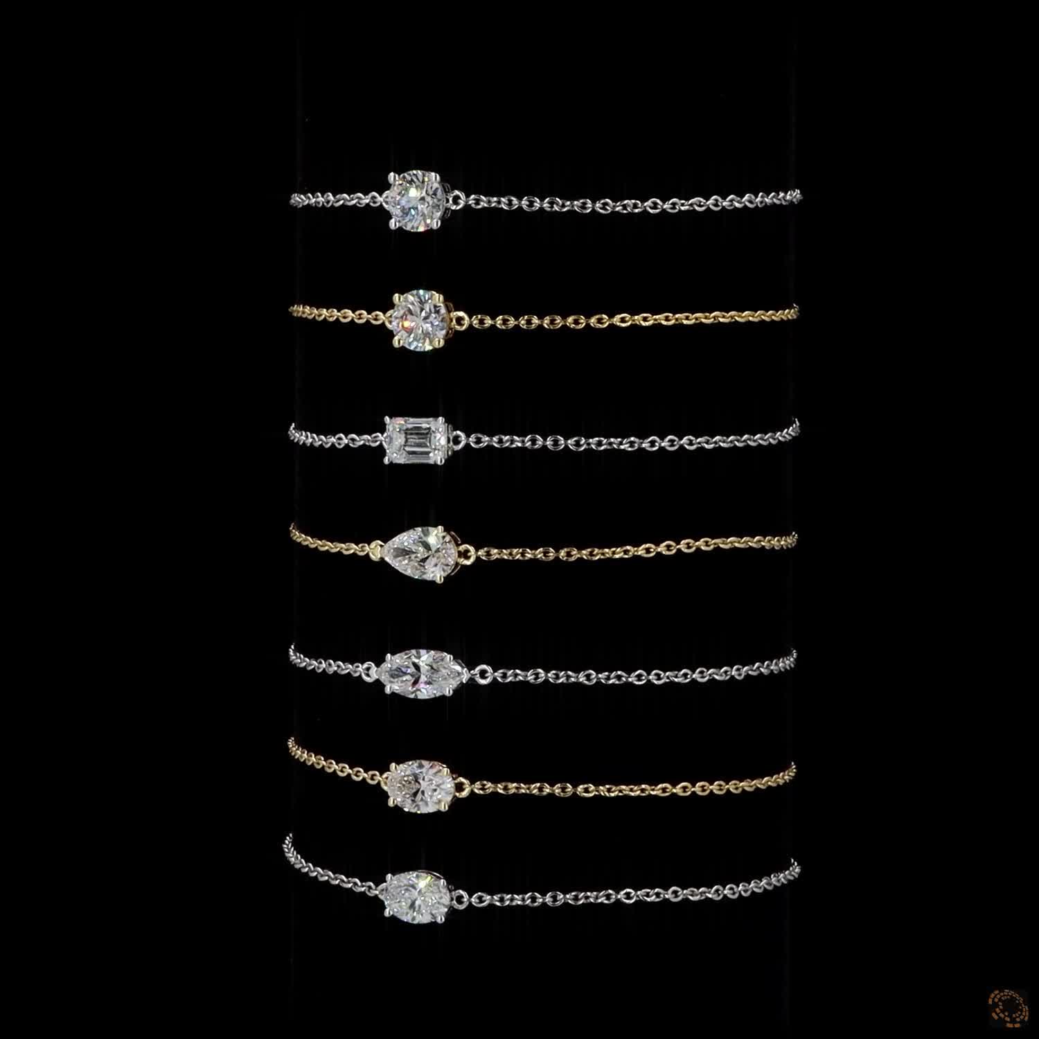 2ct Diamond 14K Gold Bracelet