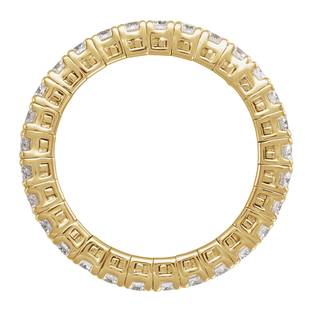 14K Yellow Gold 1 CTW Lab-Grown Diamond Flexible Eternity Band