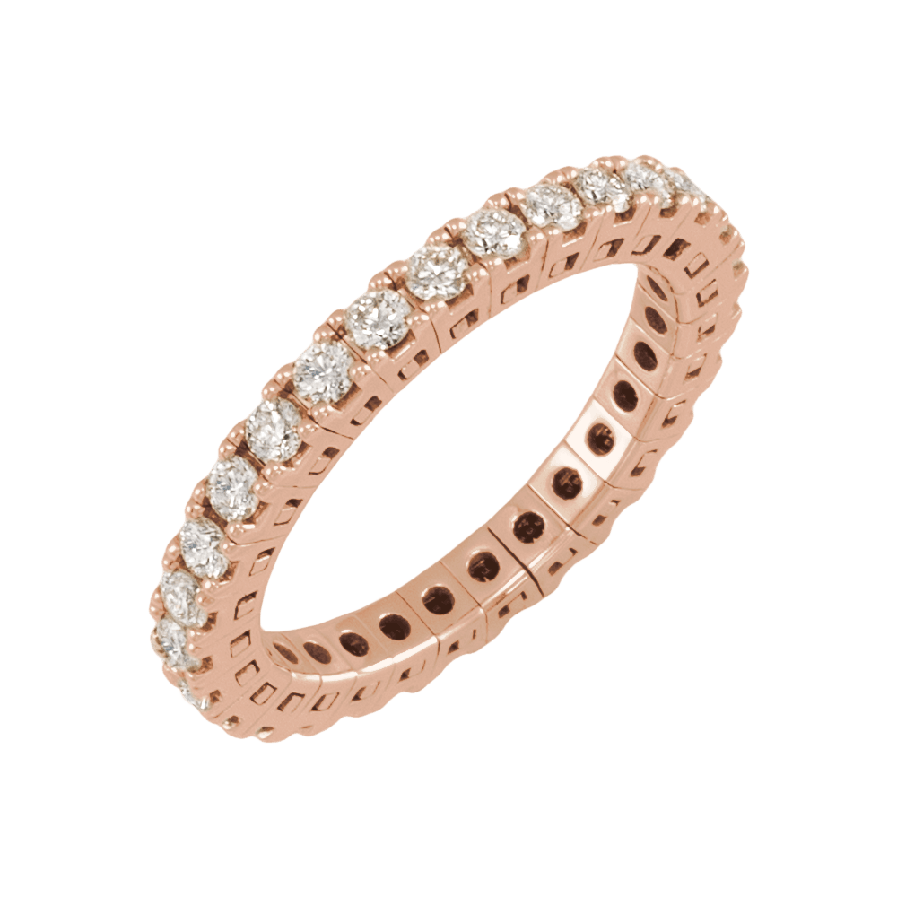 14K Yellow Gold 1 CTW Lab-Grown Diamond Flexible Eternity Band