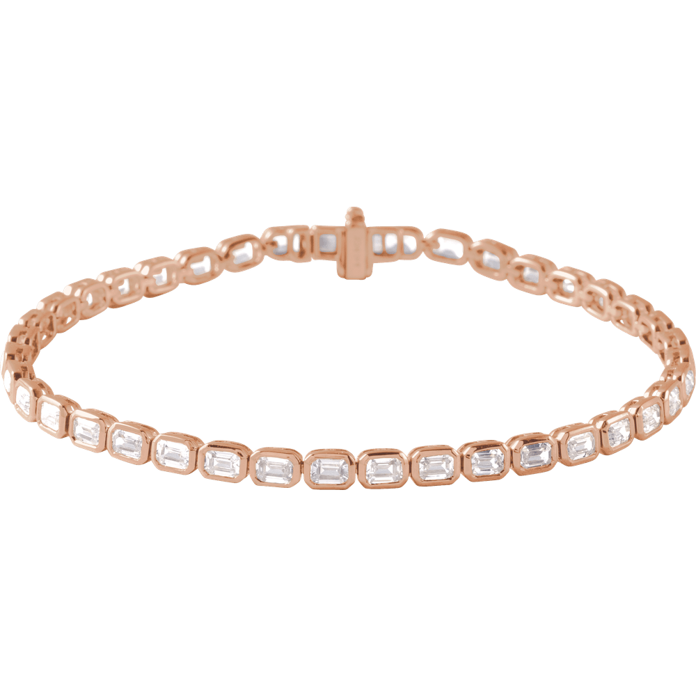 6 1/4 CTW Lab-Grown Tennis Bracelet
