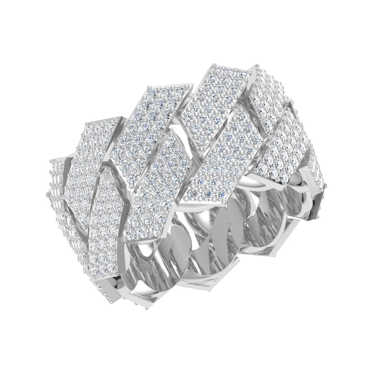 Diamond Cuban Link Ring