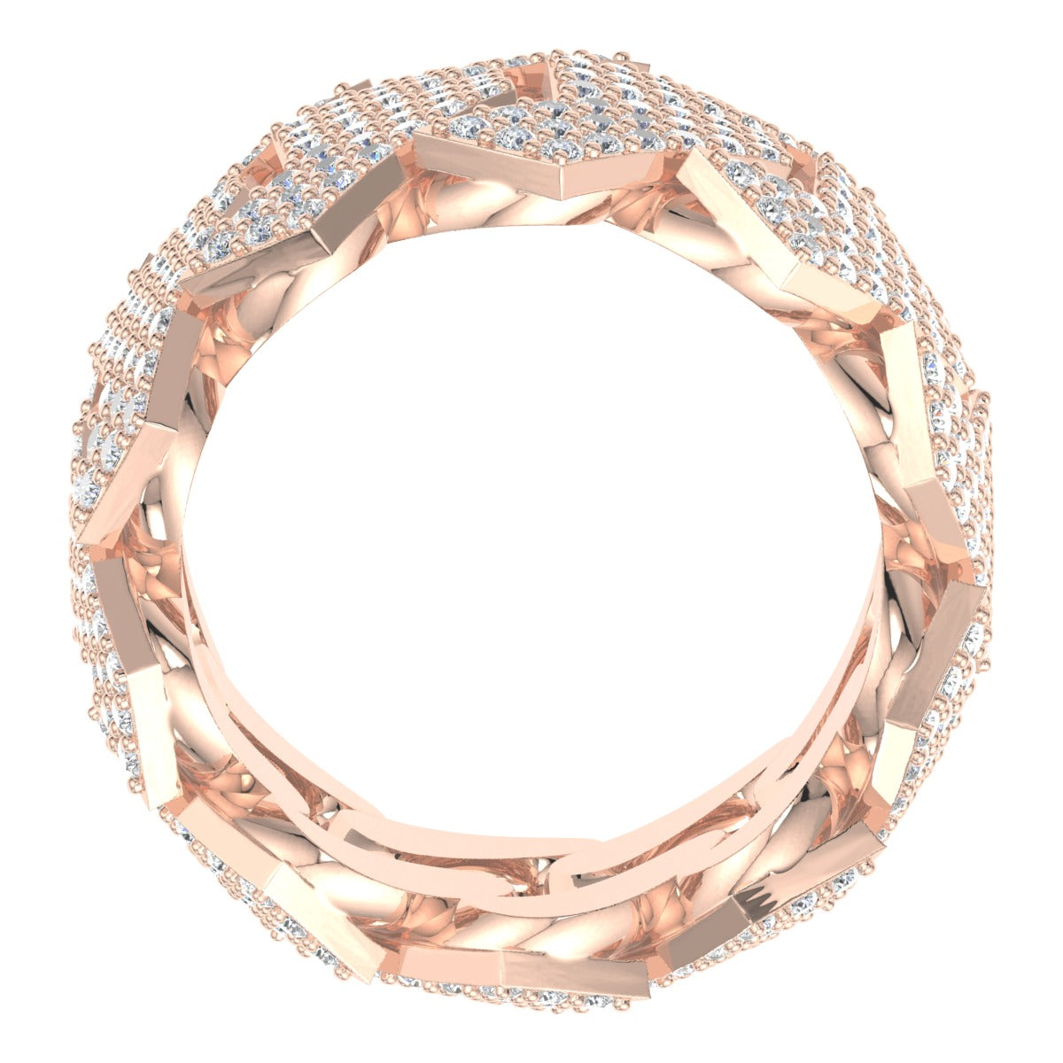 Diamond Cuban Link Ring